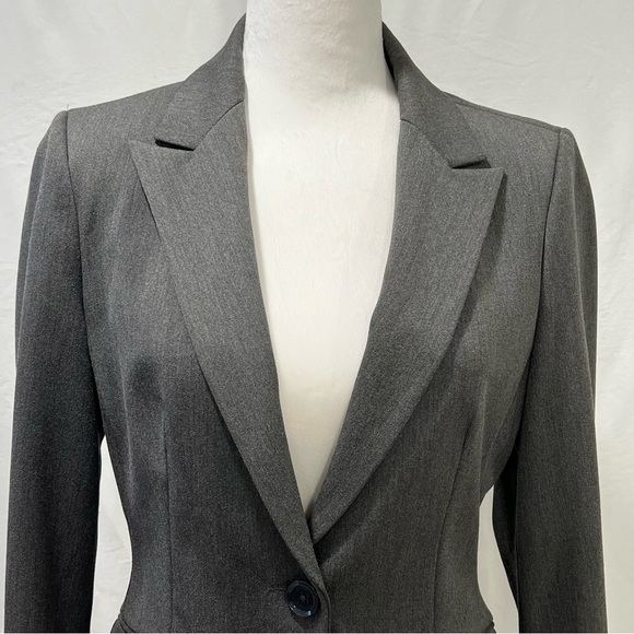 EXPRESS Women’s 6 Stretch Gray Single-Button Double Vent Blazer - Picture 3 of 12